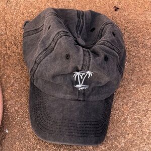 Classic Black Palm Embroidered Men's Baseball Cap